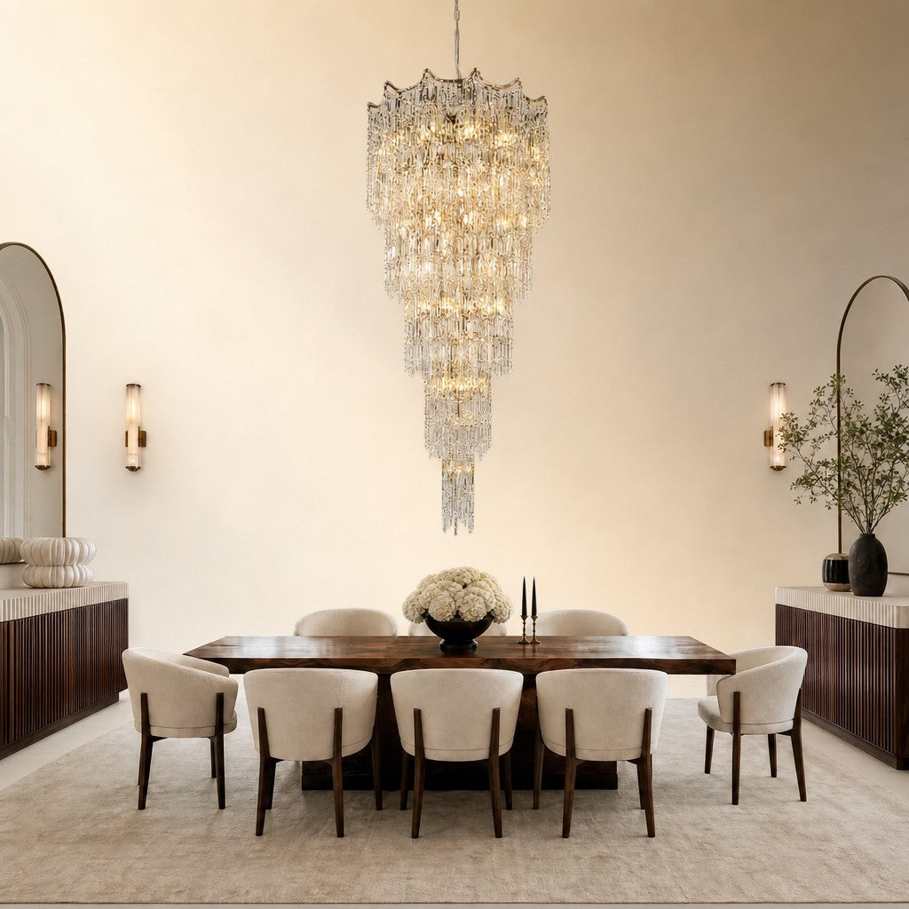 Aria Crystal Halo Chandelier