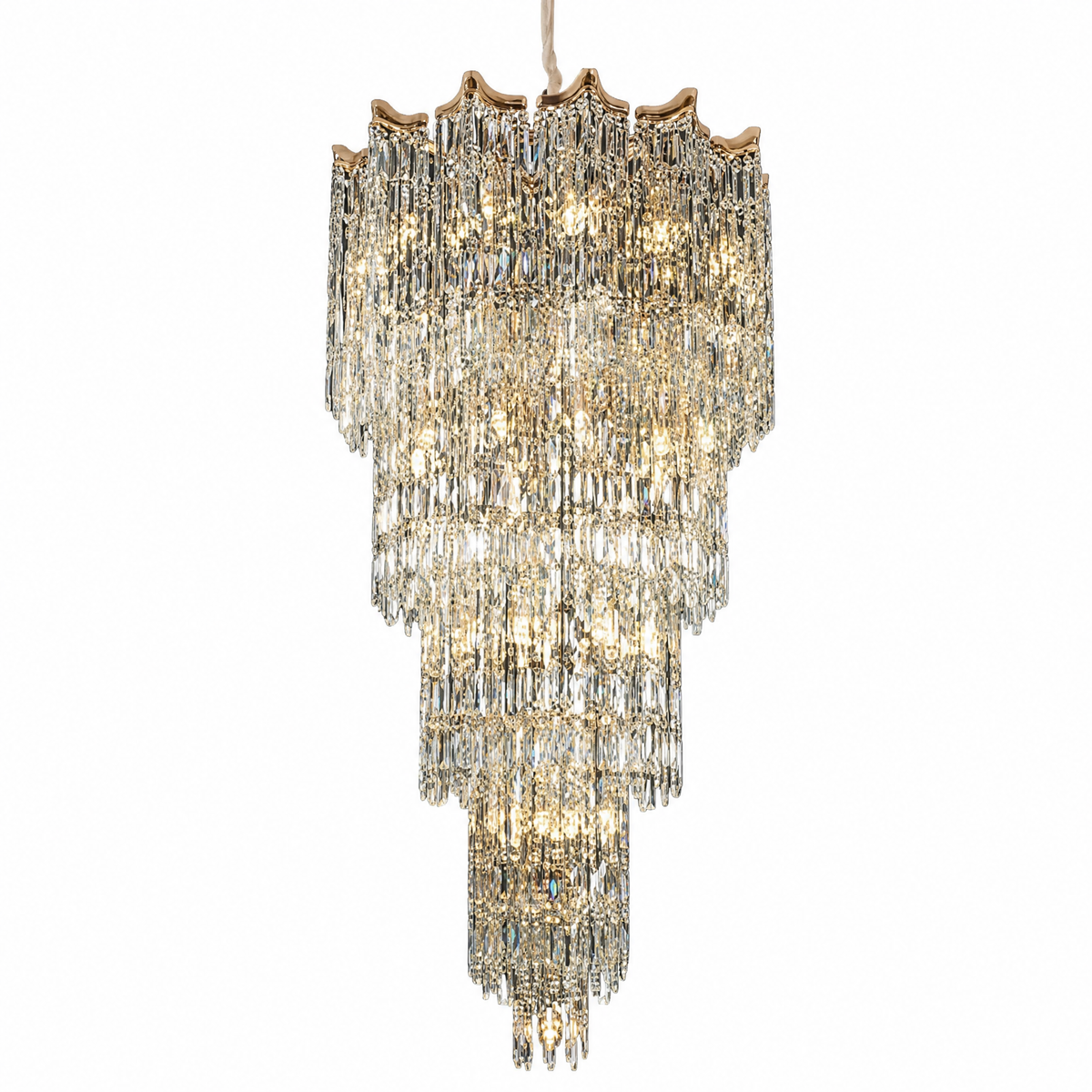 Aria Crystal Halo Chandelier