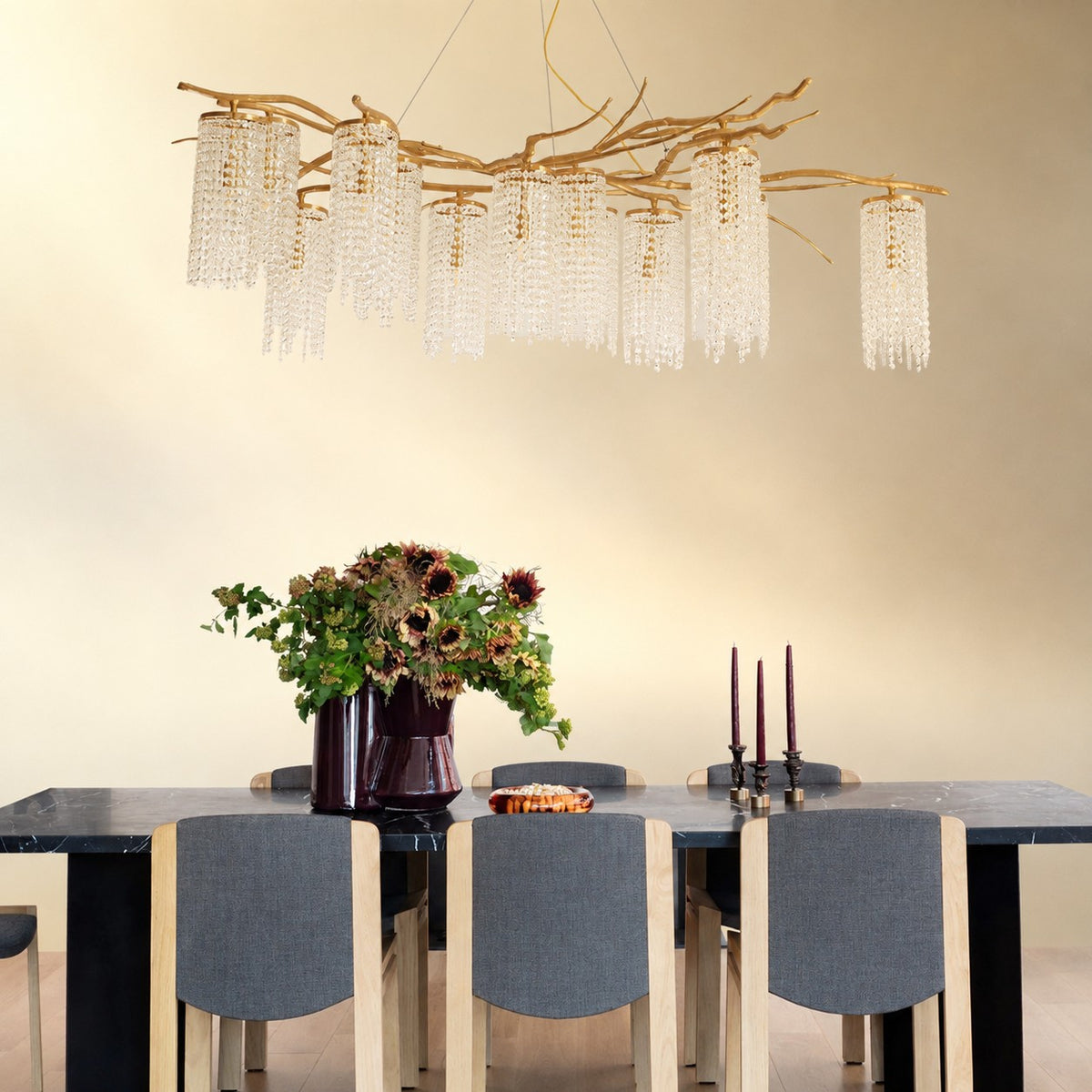 Art Glass Crystal Chandelier