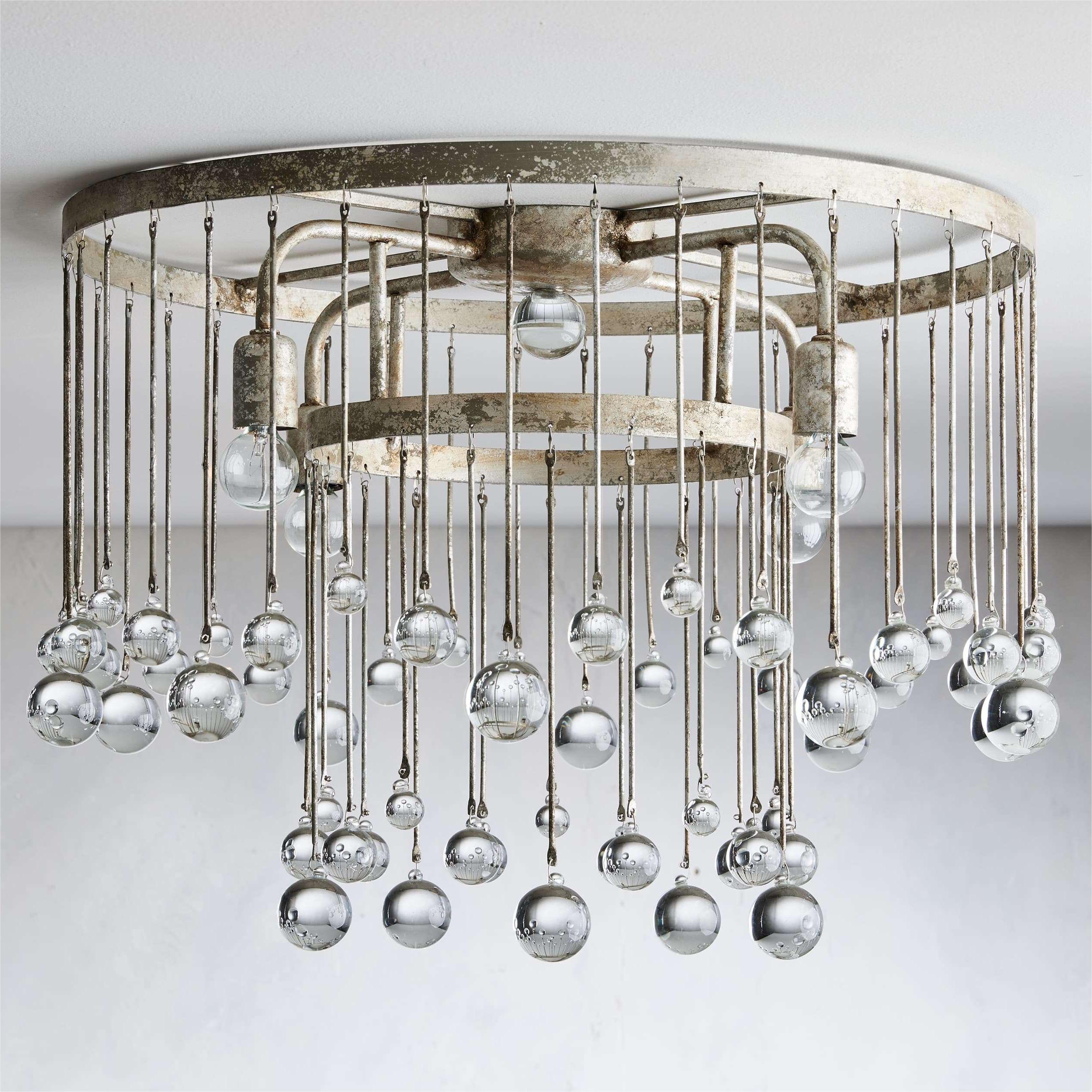 Aubrey Crystal Ball Flush mount