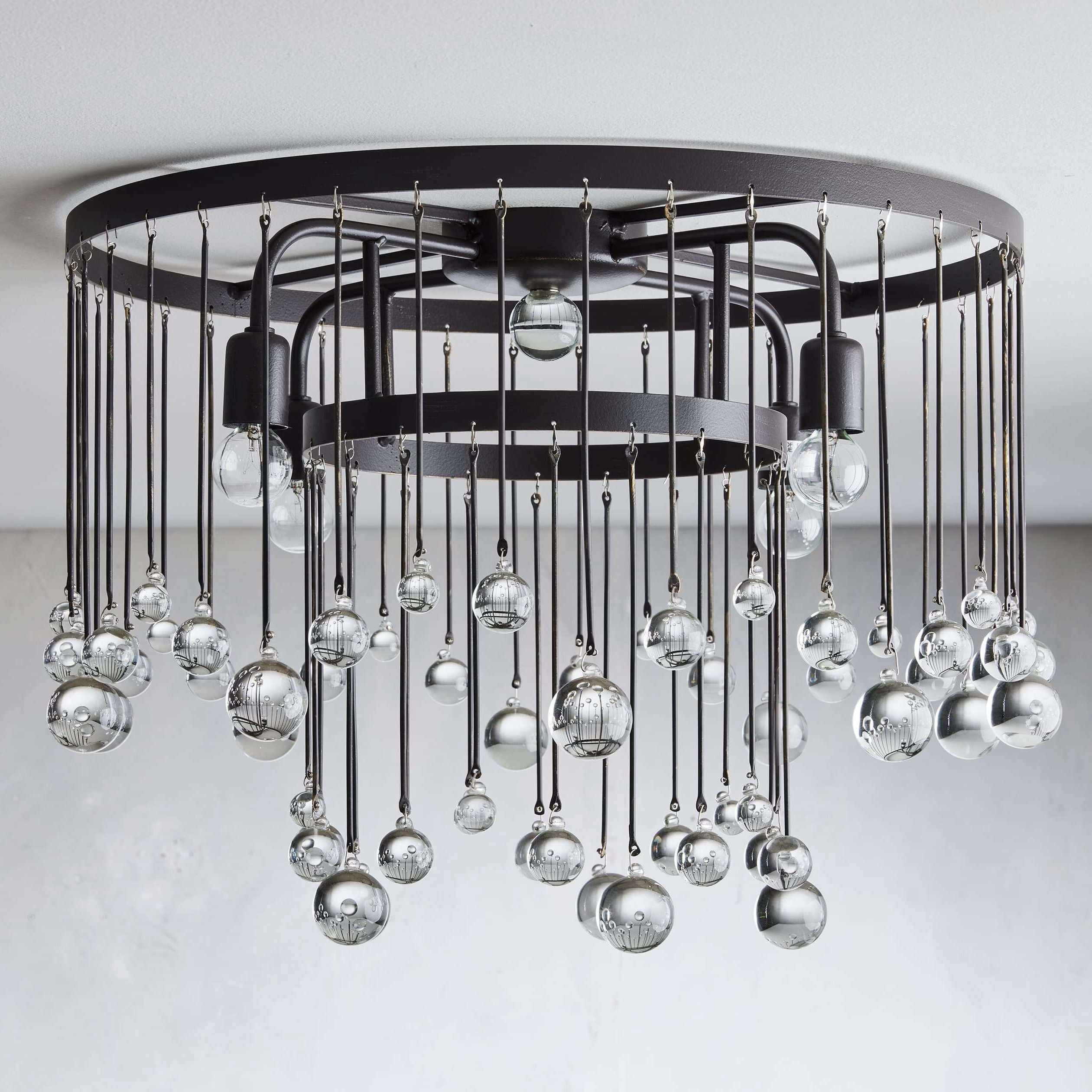 Aubrey Crystal Ball Flush mount