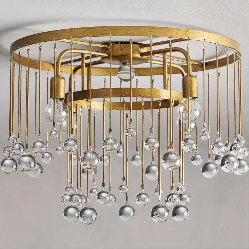 Aubrey Crystal Ball Flush mount