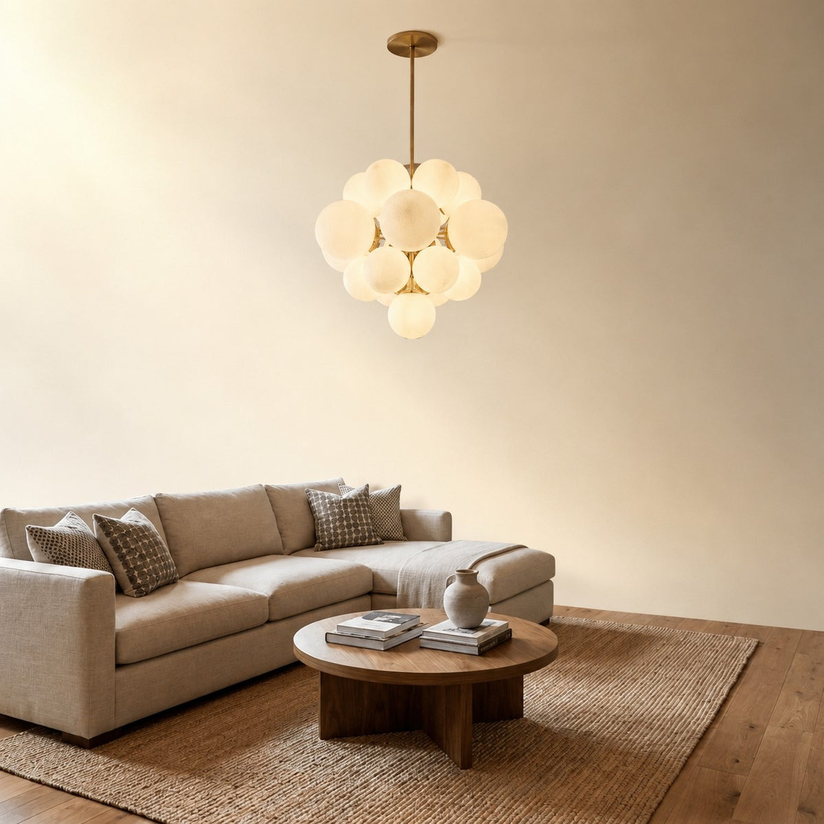Aurelia Alabaster Cluster Chandelier