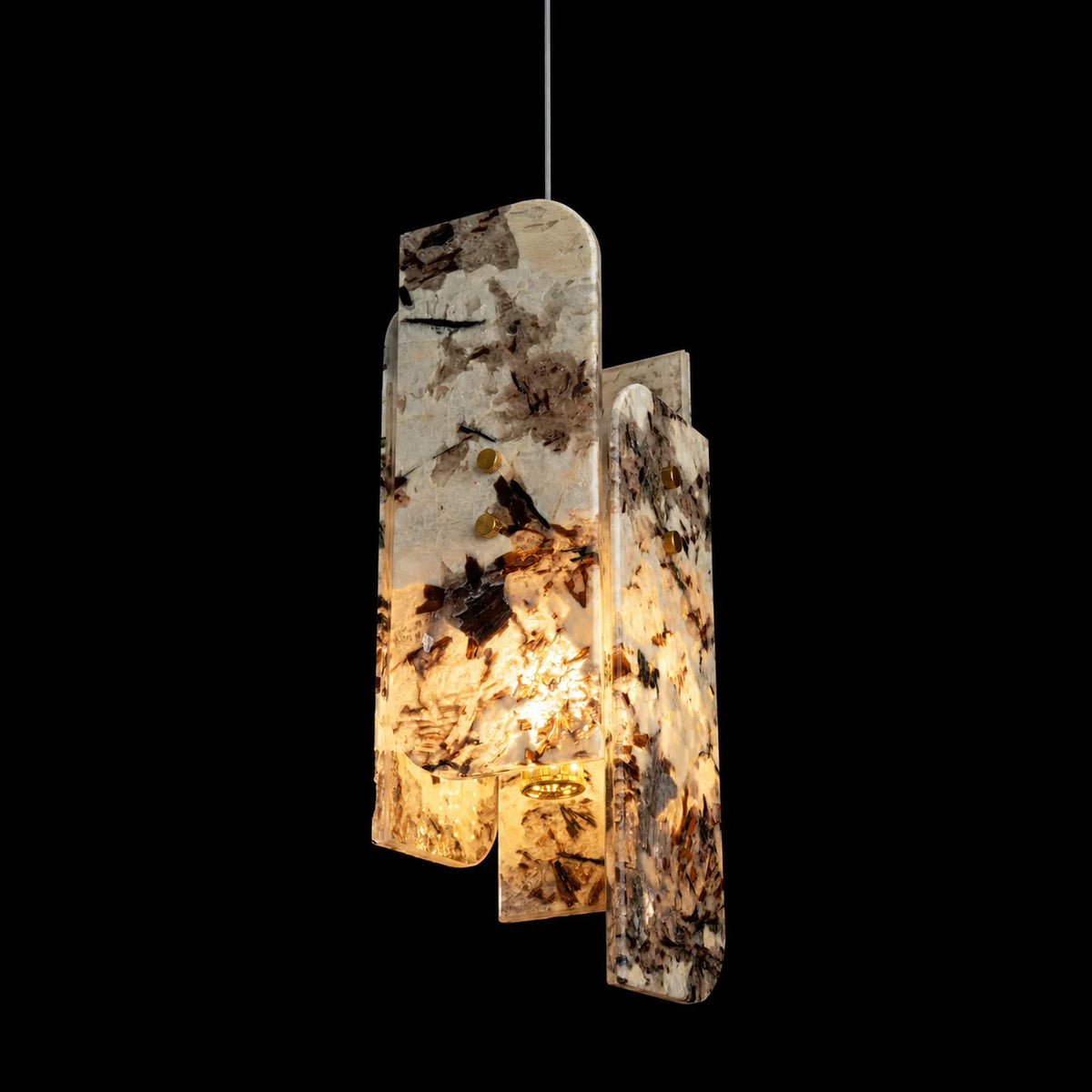 Modern Sculptural LuxuryStone Pendant Light