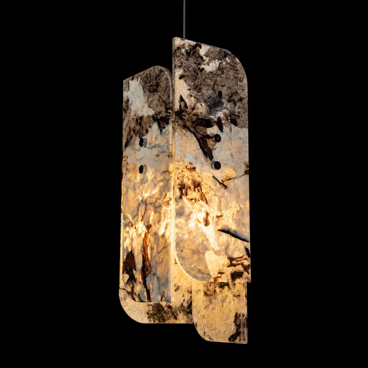 Modern Sculptural LuxuryStone Pendant Light