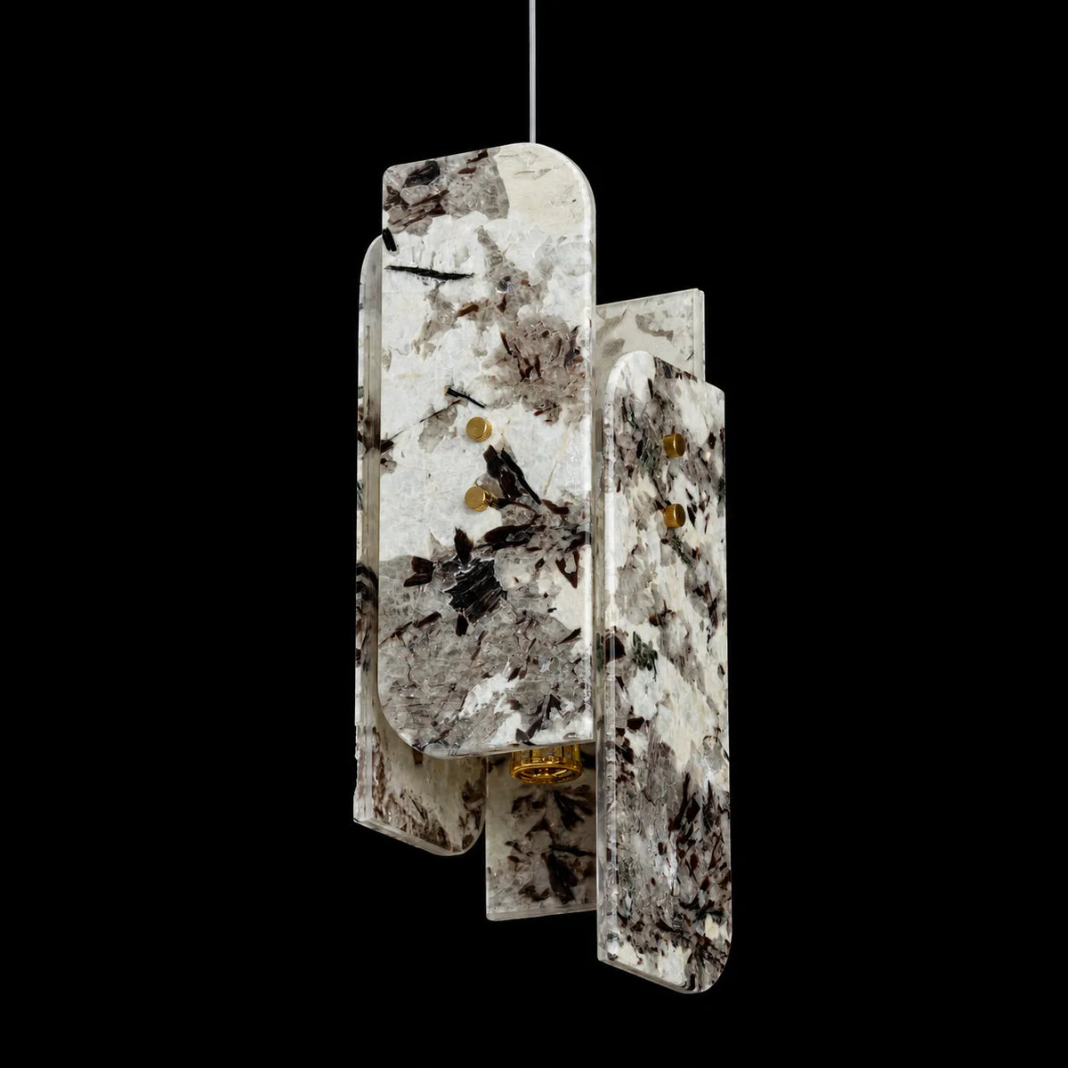 Modern Sculptural LuxuryStone Pendant Light