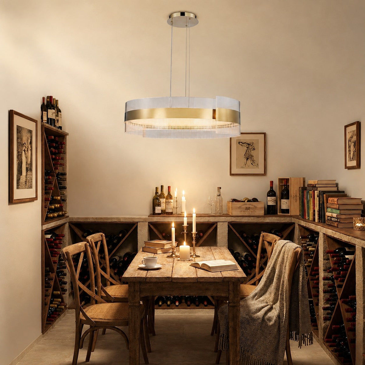 Belrin Round Modern Chandelier