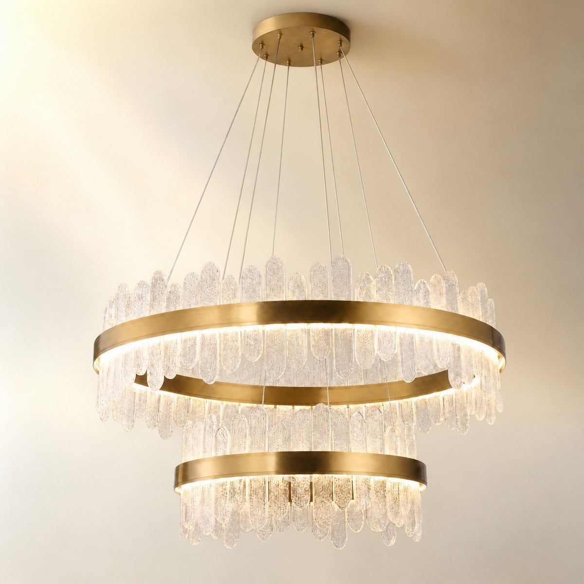 Bocciolo Handblown Duo Chandelier