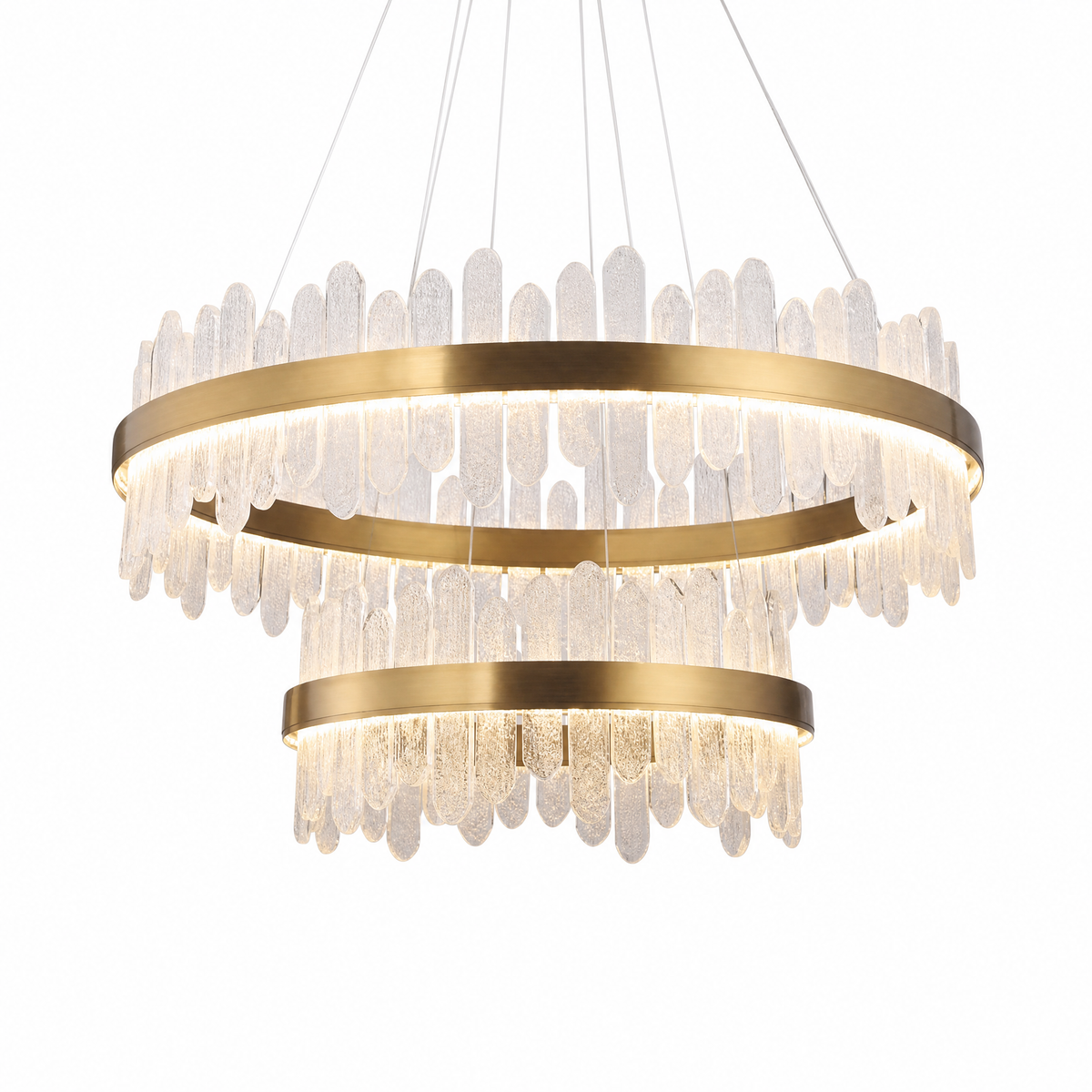 Bocciolo Handblown Duo Chandelier