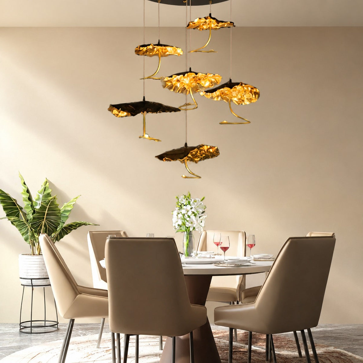 Brass Aviary Constellation Chandelier