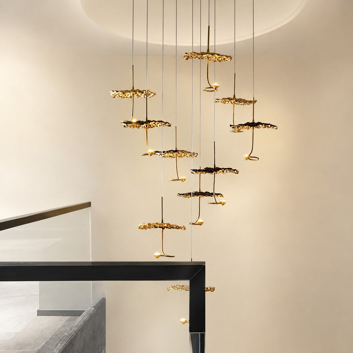 Brass Aviary Constellation Chandelier