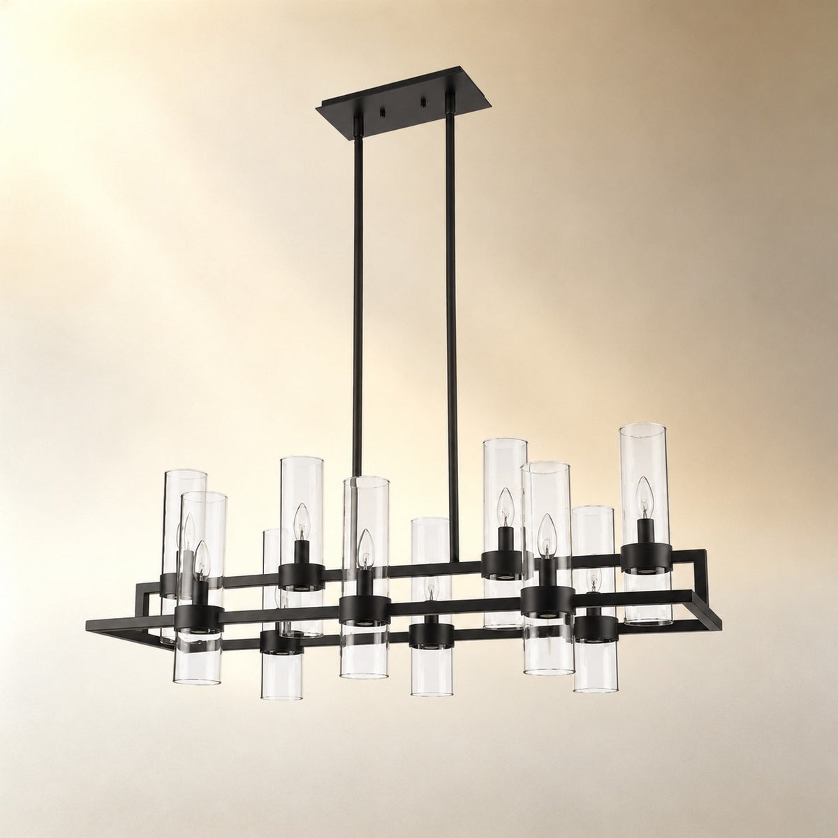 Brio Rectangular Chandelier 43"