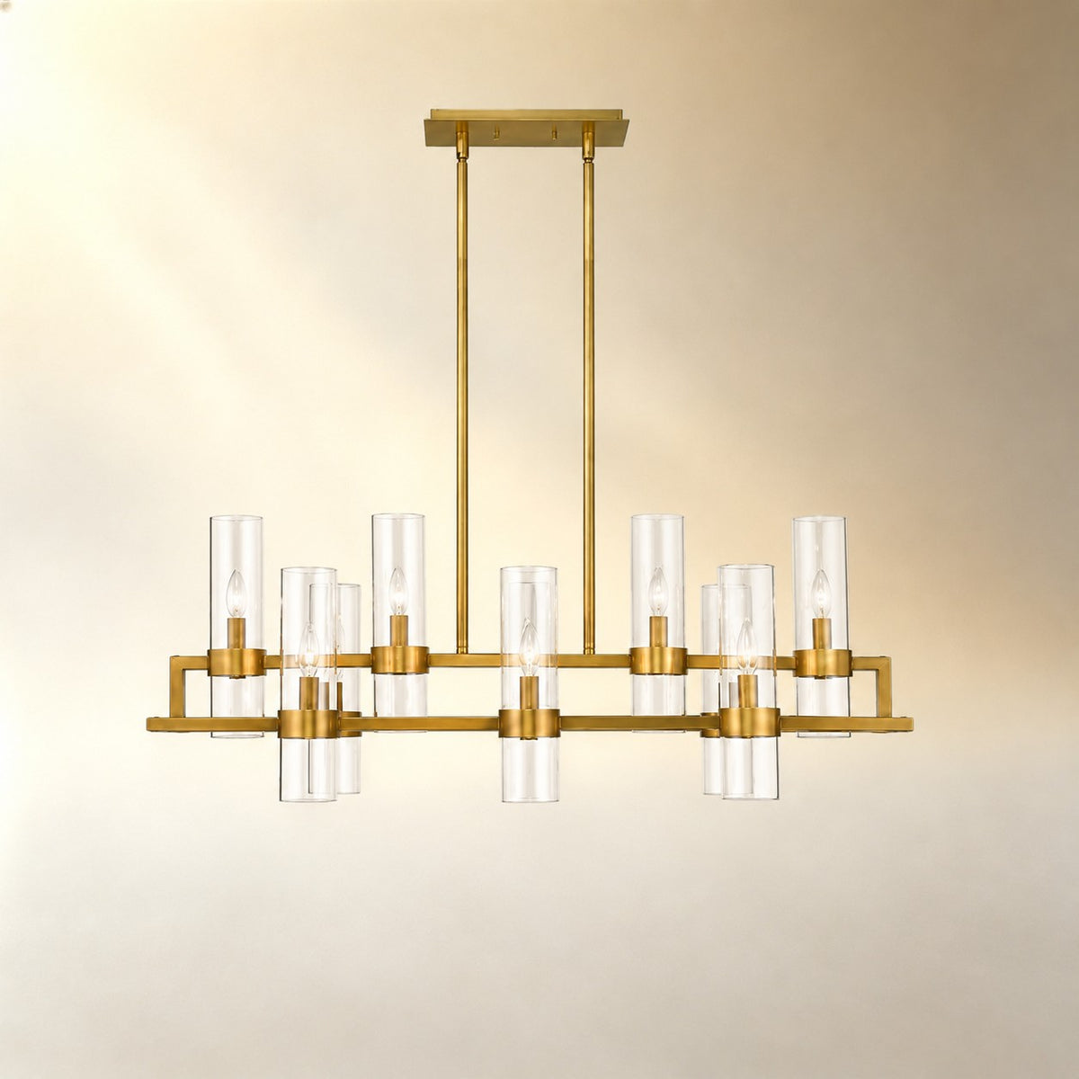 Brio Rectangular Chandelier 43"