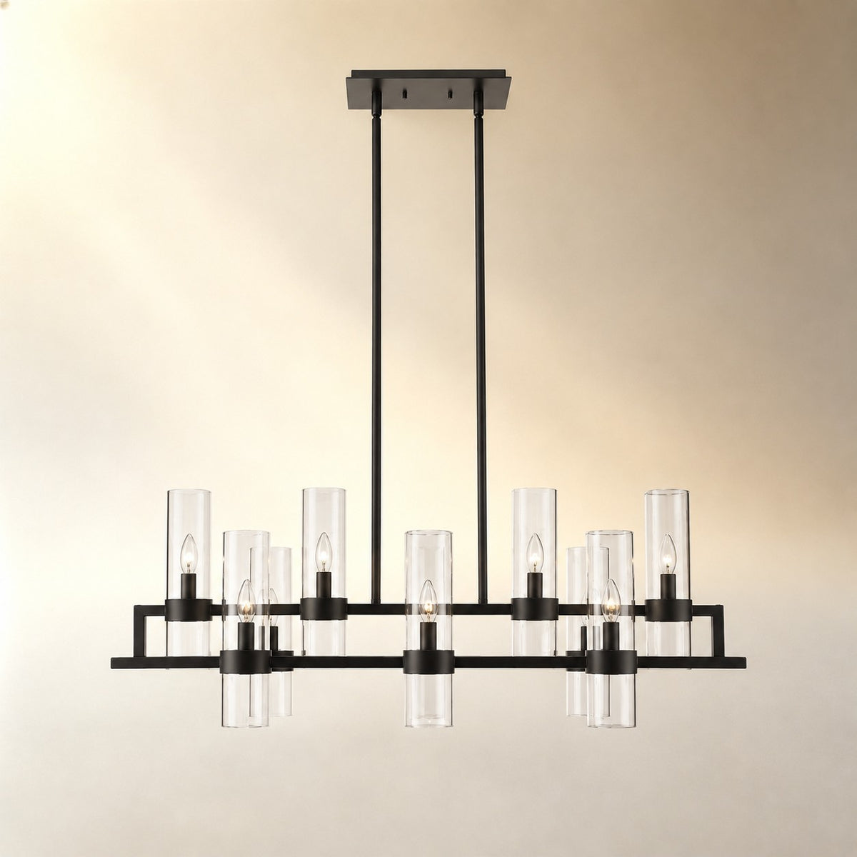 Brio Rectangular Chandelier 43"