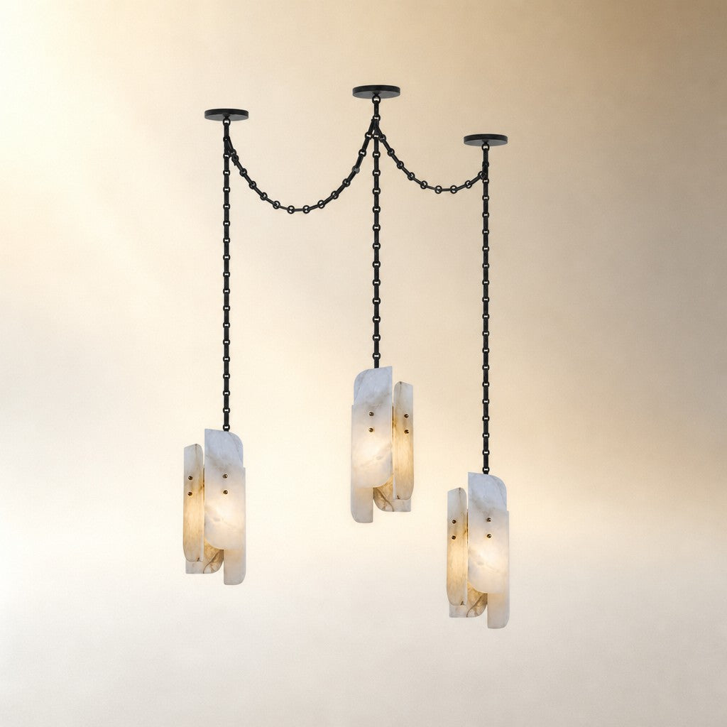 Cascading Chain Cluster Chandelier
