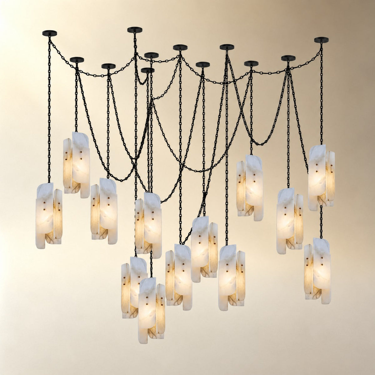 Cascading Chain Cluster Chandelier