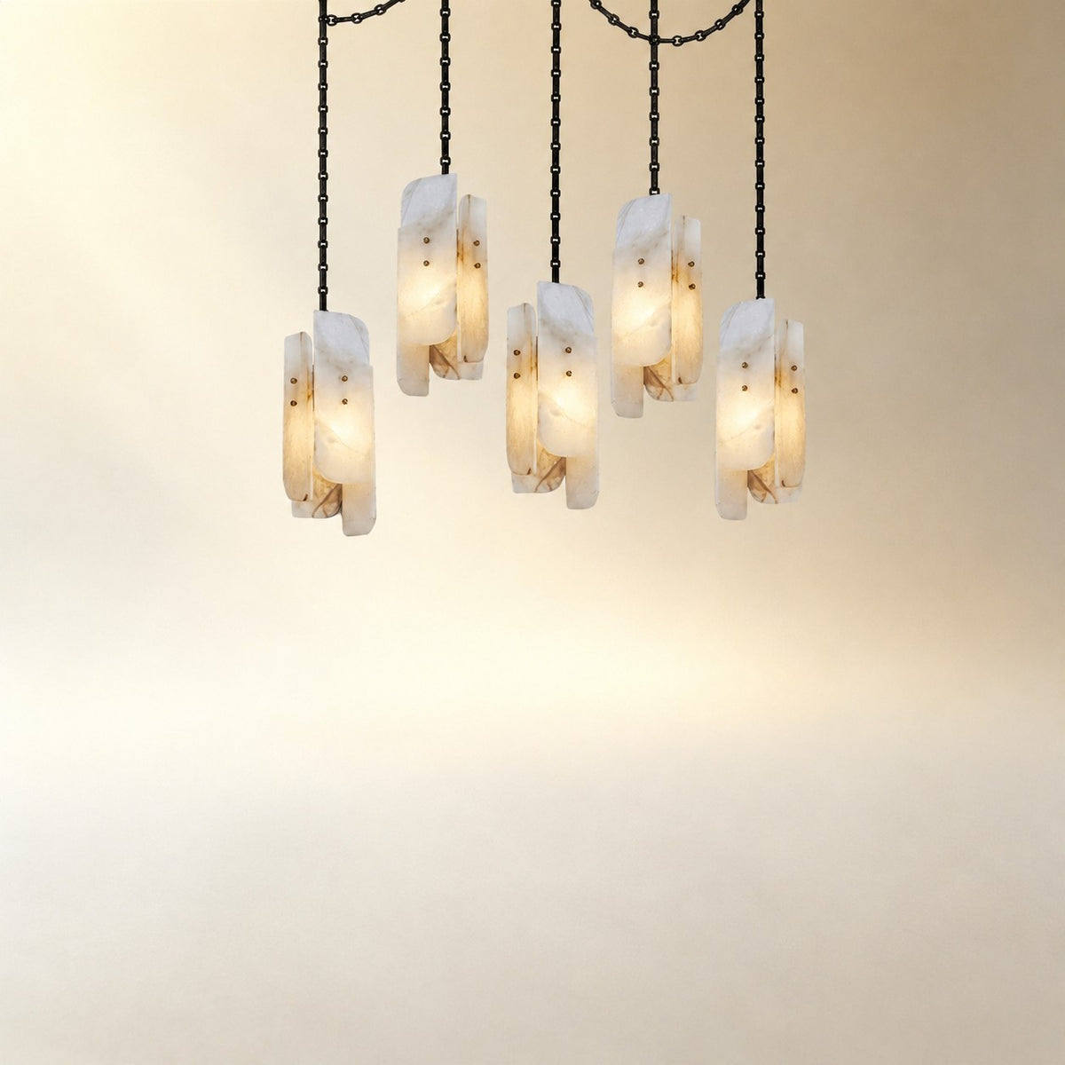 Cascading Chain Cluster Chandelier