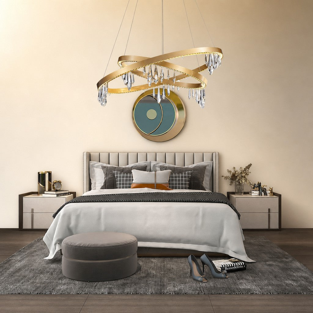 Celor Crystal Ring Chandelier 31.5"