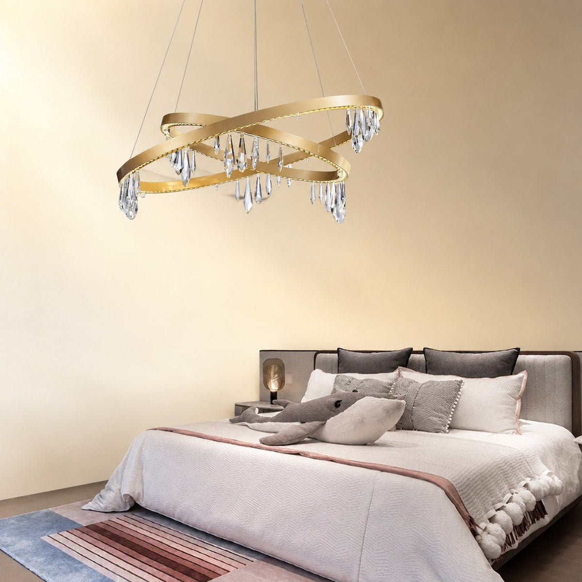 Celor Crystal Ring Chandelier 31.5"