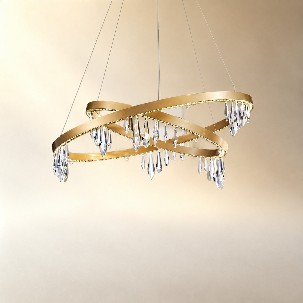 Celor Crystal Ring Chandelier 31.5"