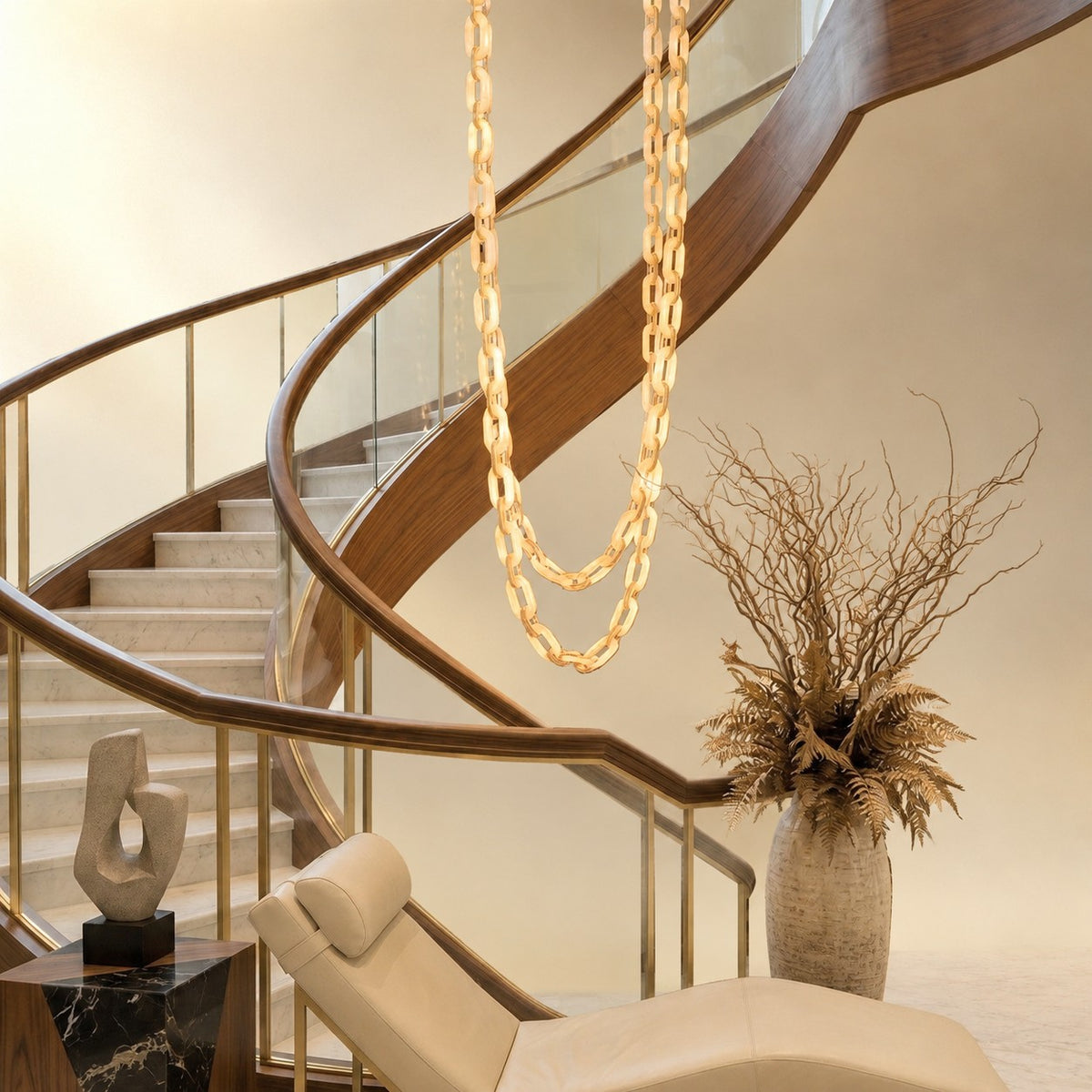 Chain Link Chandelier