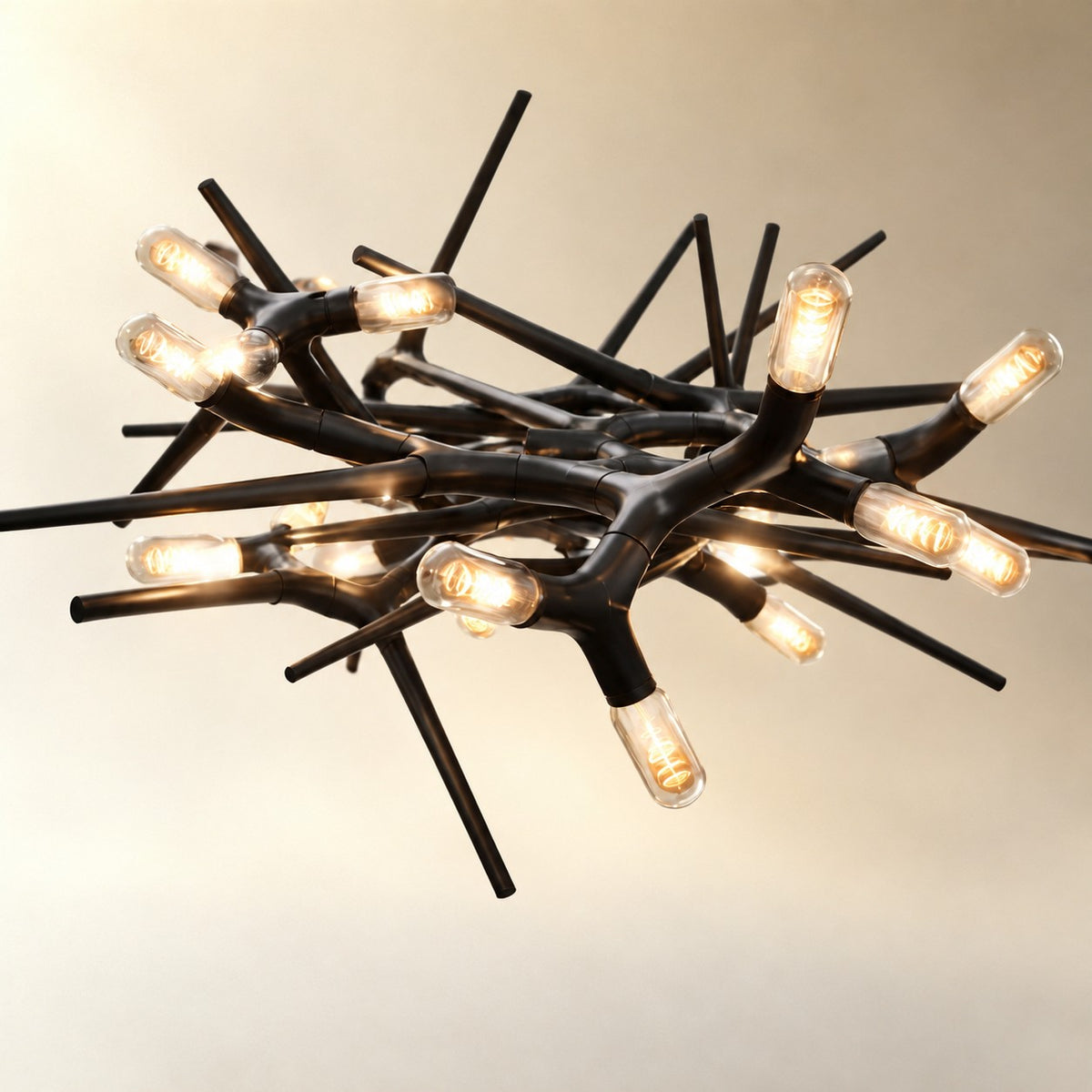 Chandelier Adjustable Light Iron Dimmable 10-45 Bulbs Warm