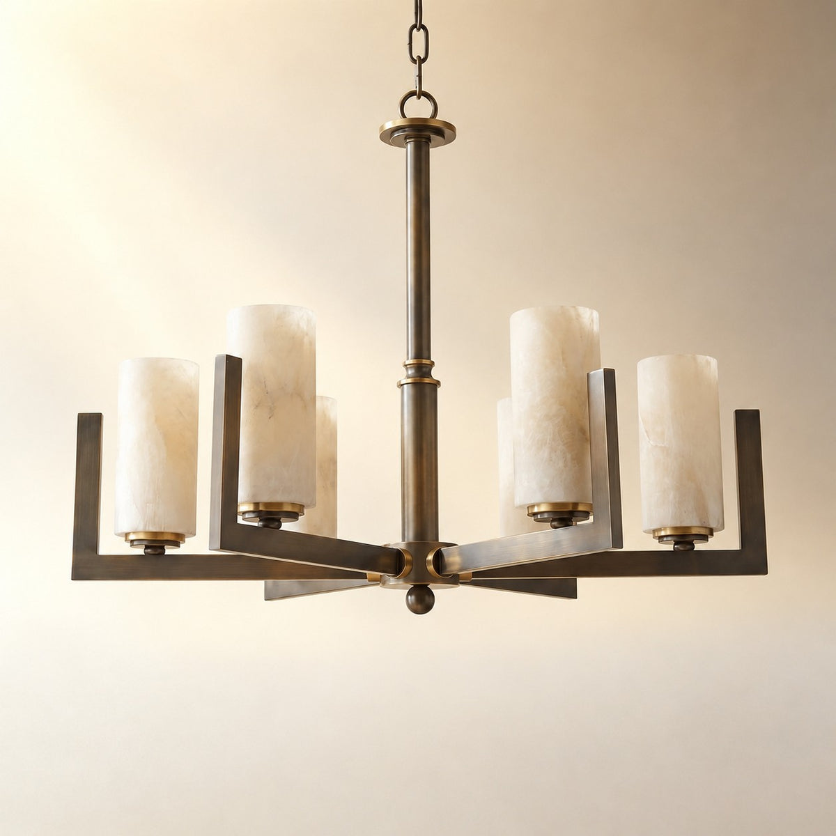 Classic Multi-arm Pendant Alabaster