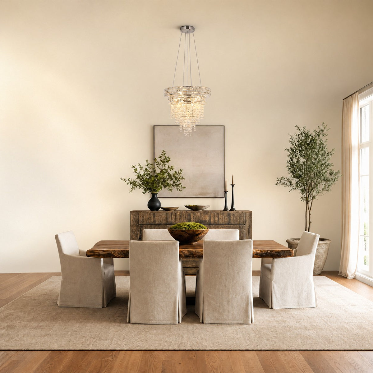 Corona Crystal Chandelier