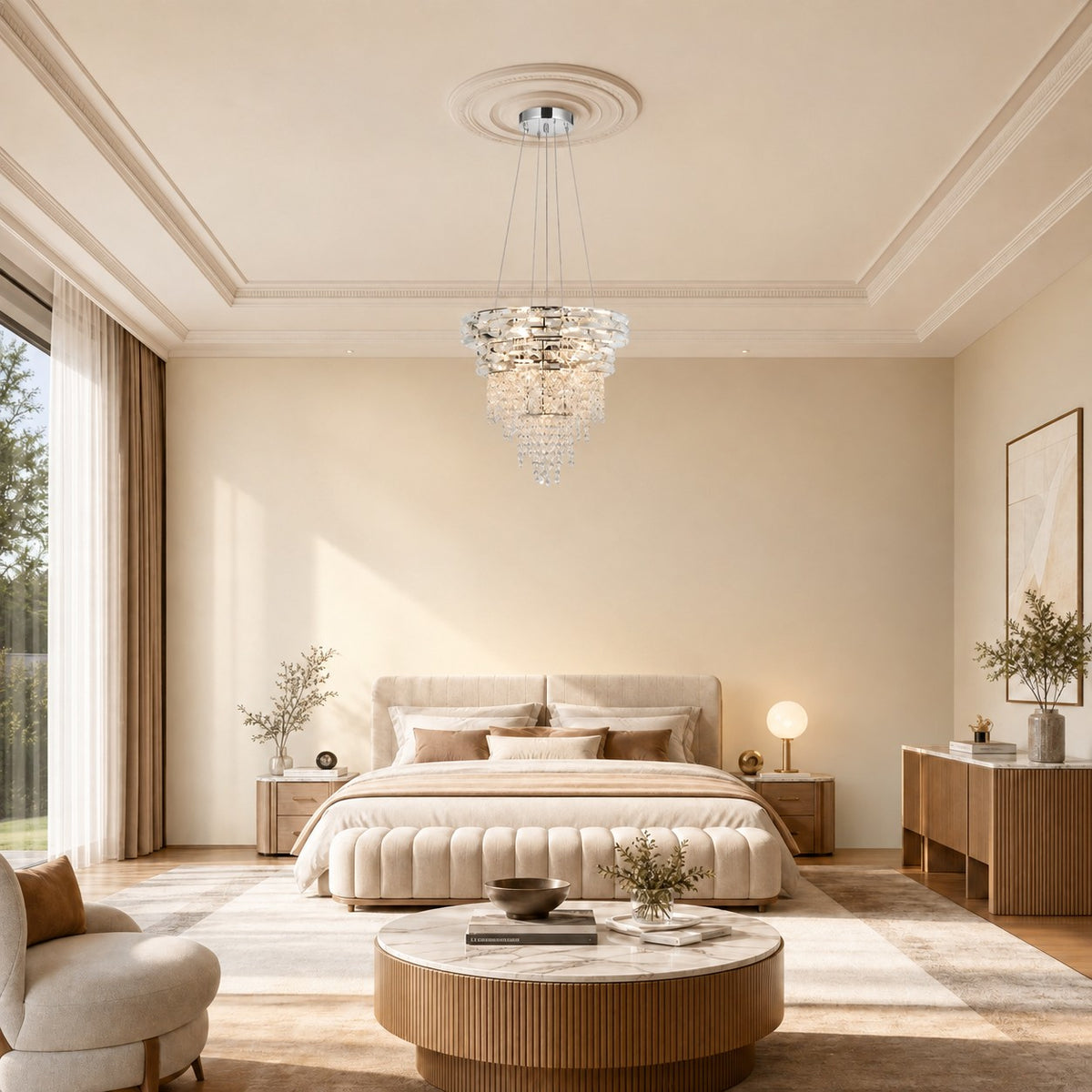 Corona Crystal Chandelier