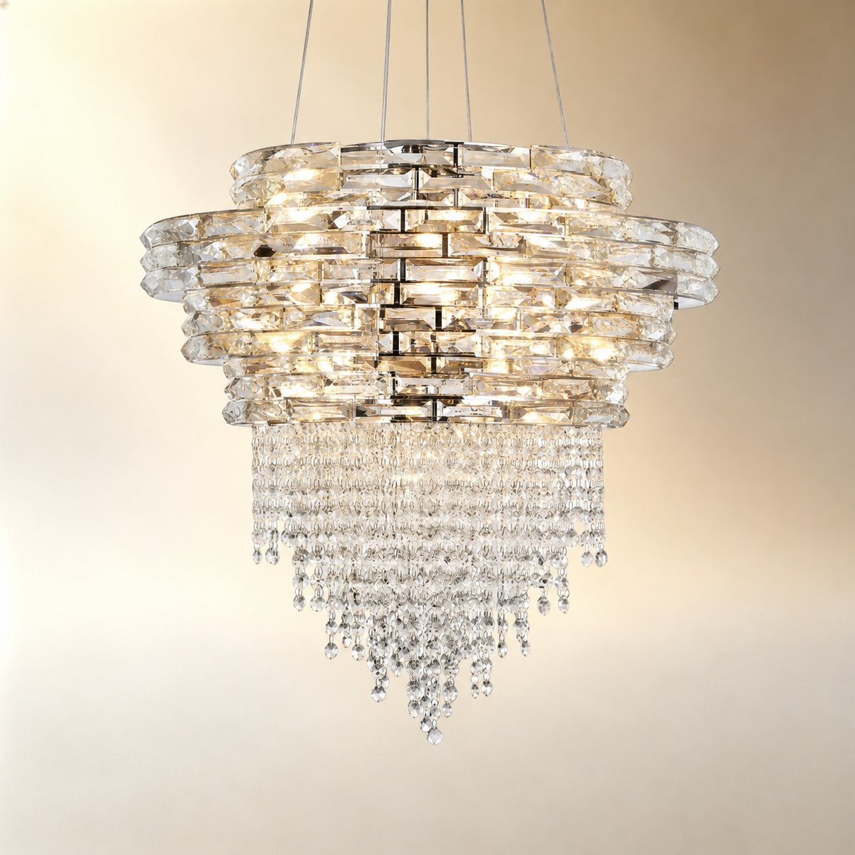 Corona Crystal Halo Chandelier