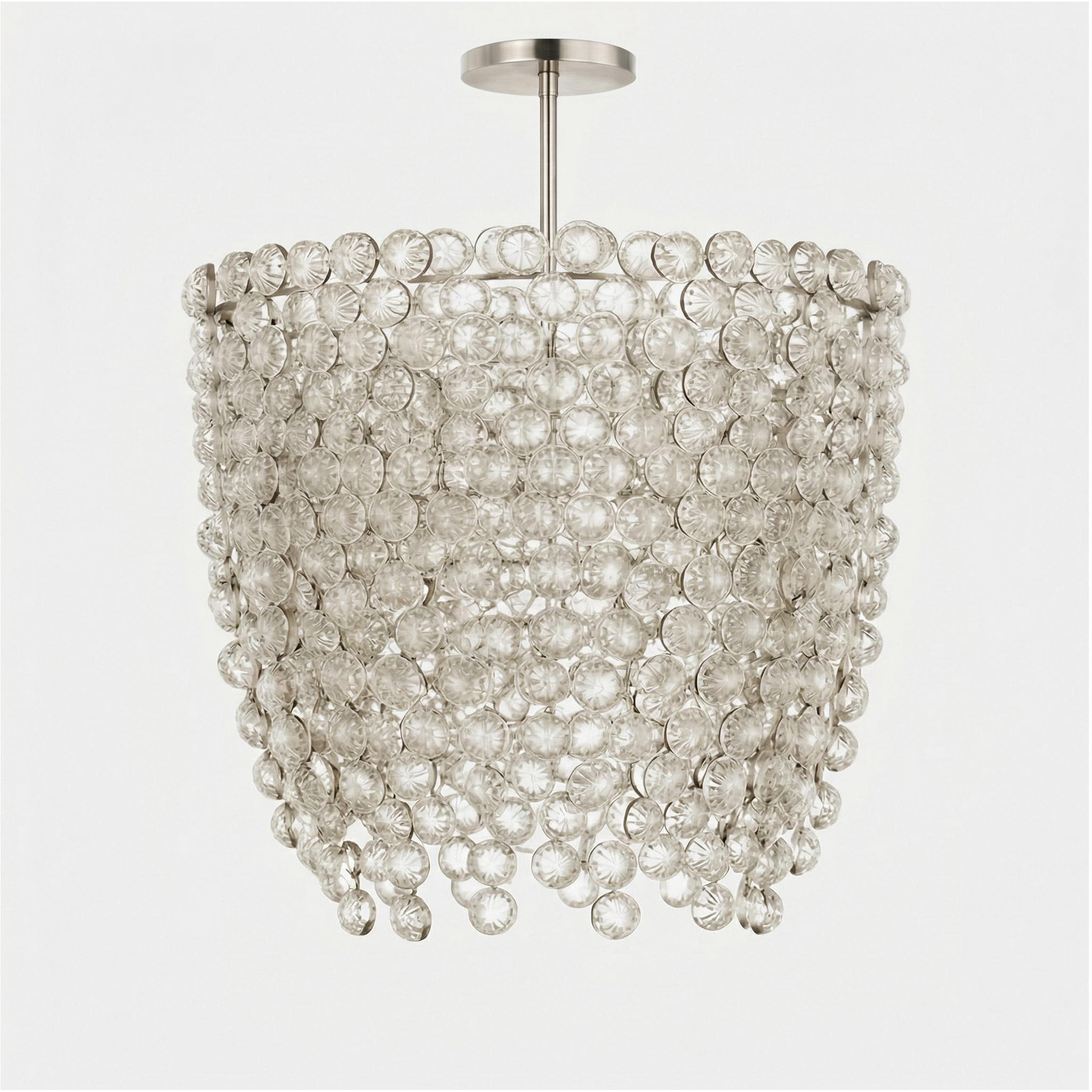 Cascading Crystal Drum Chandelier