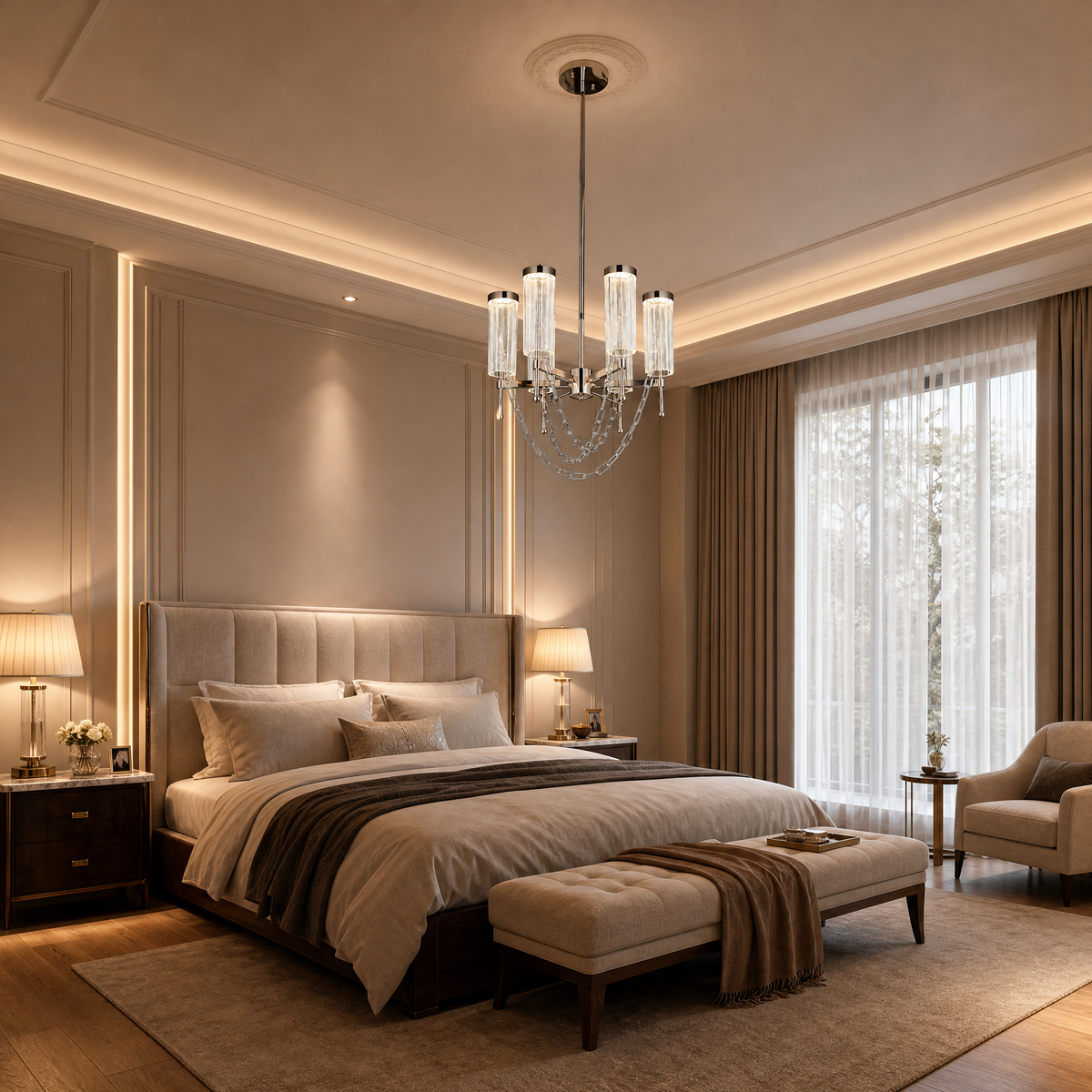 Taeen Modern Sculptural Ring Chandelier