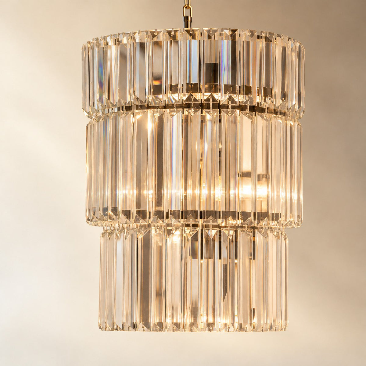 D500 Stripe Crystal Chip Stair Light - Black