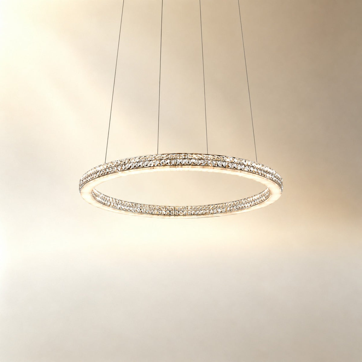 Daerin Crystal and Alabaster Chandelier