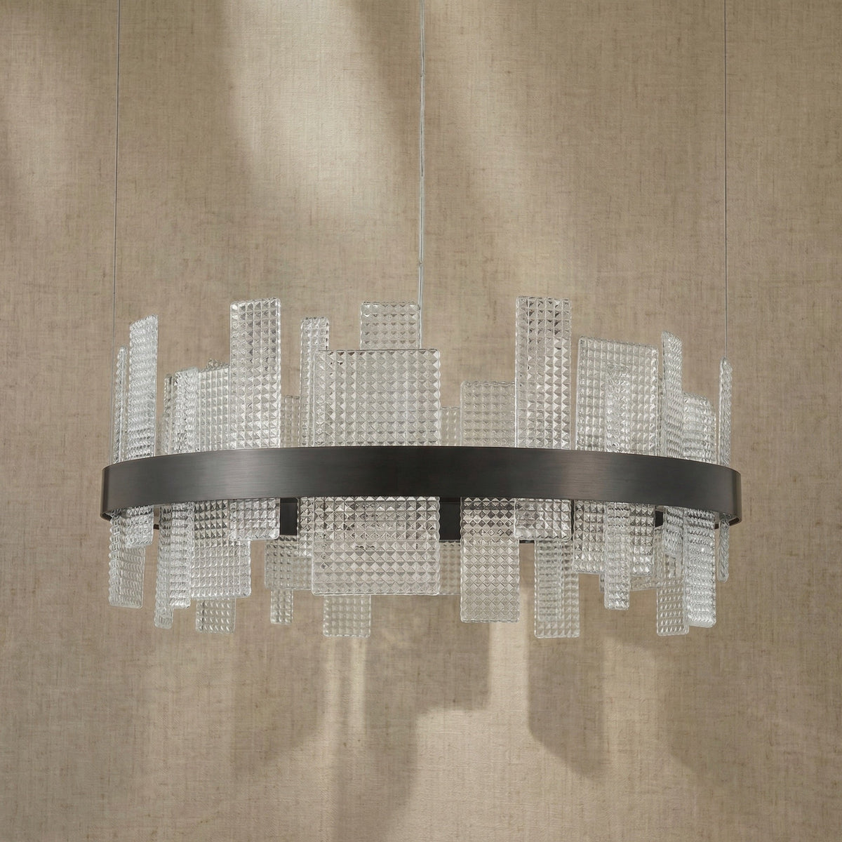 Griia Round Glass Chandelier