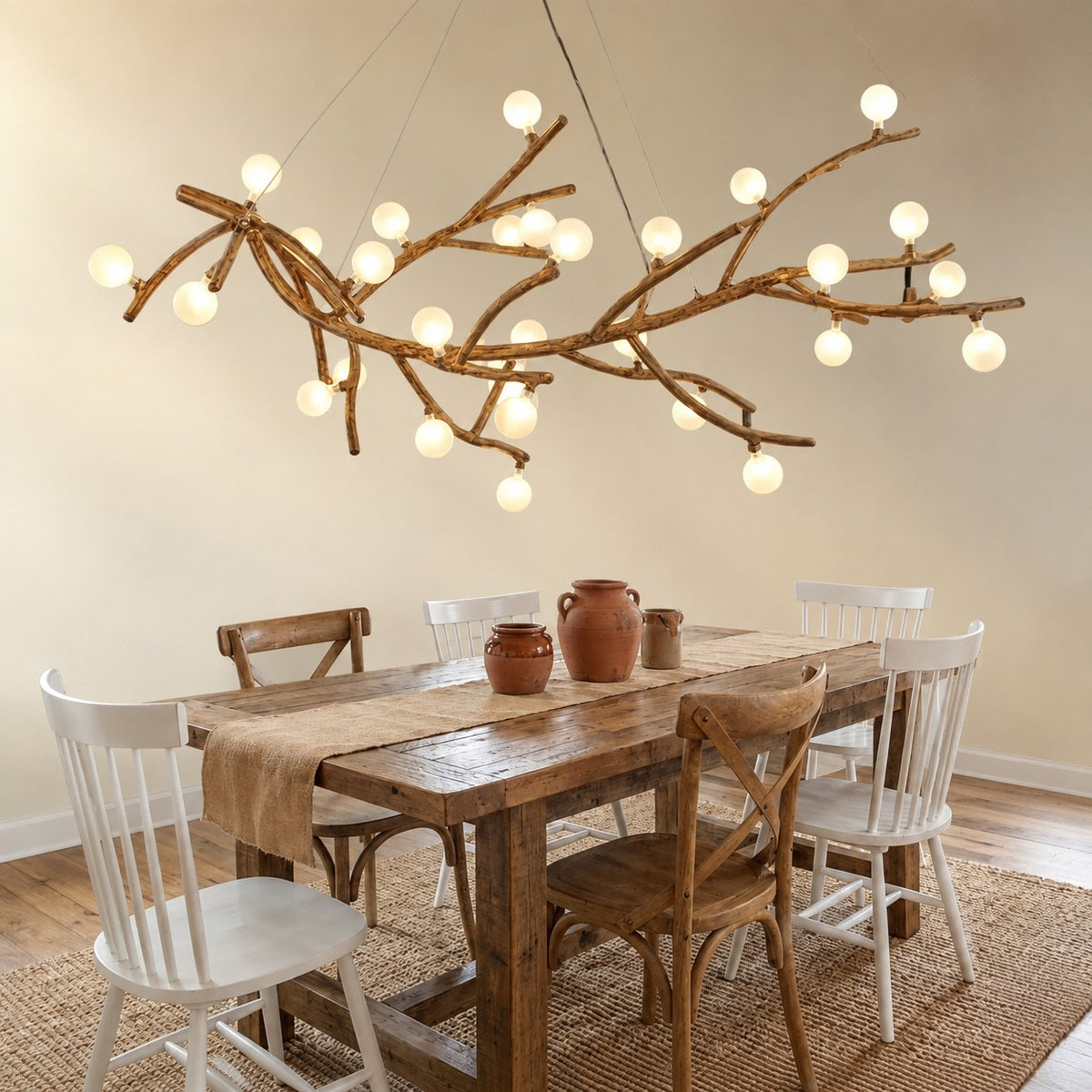 Demolion Glass Glove Branch Chandelier