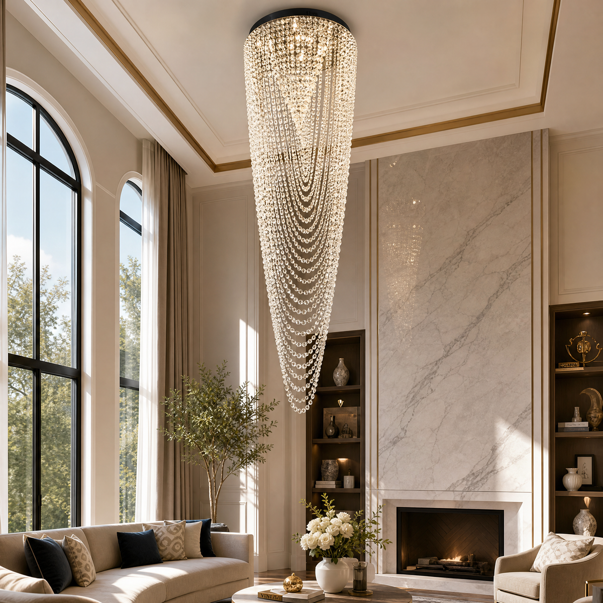 Dream Veil Modern Sculptural Pendant Light