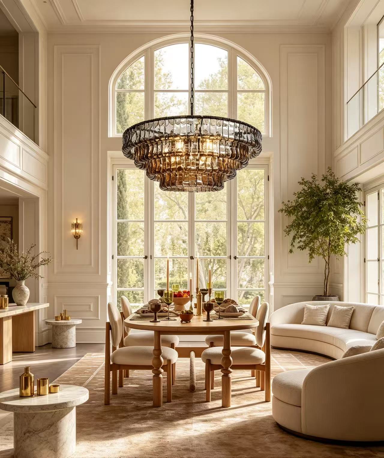 Ghiaccio Round Chandelier 24"36"48"60"