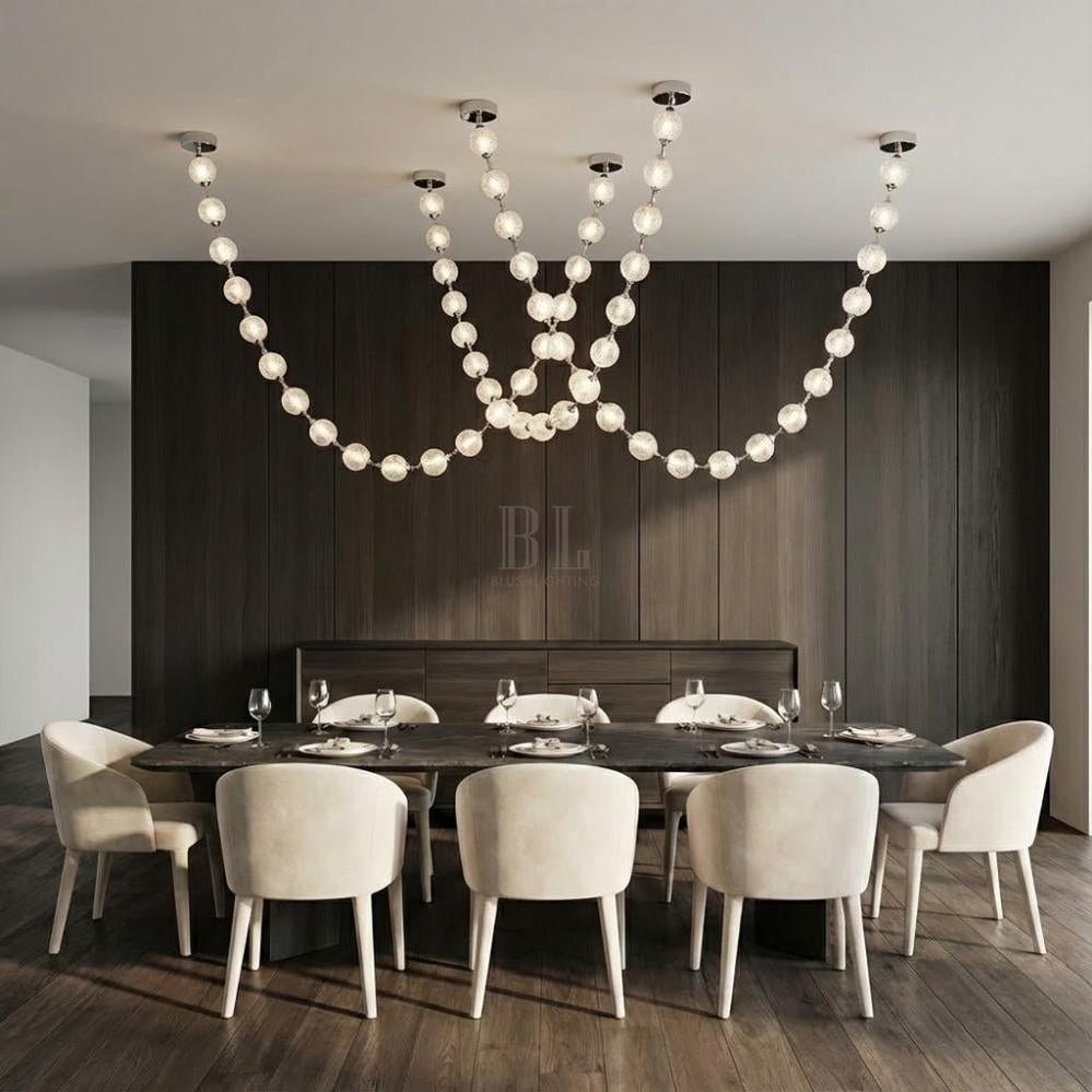 Esle Modern Pearl Necklace Chandelier
