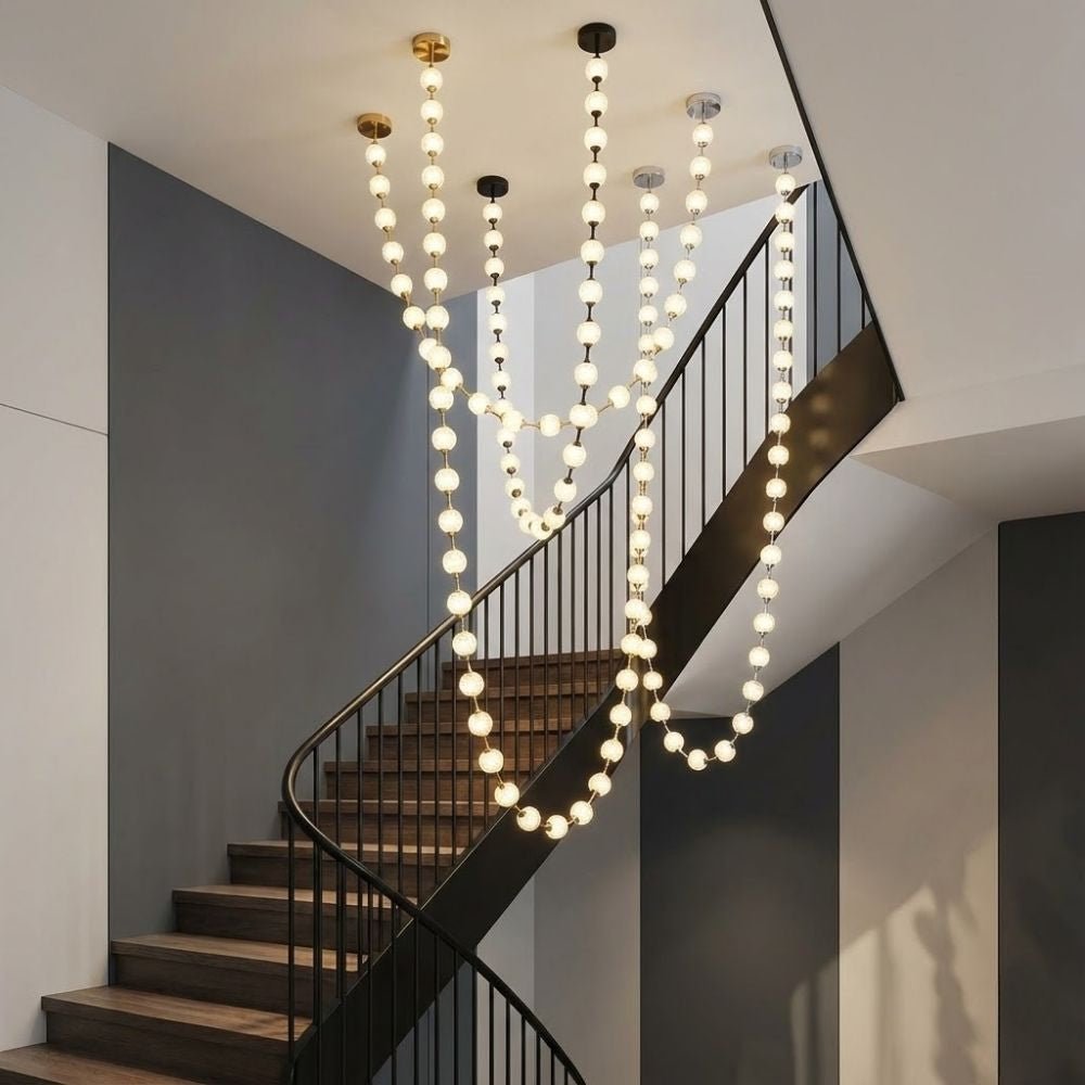 Esle Modern Pearl Necklace Chandelier