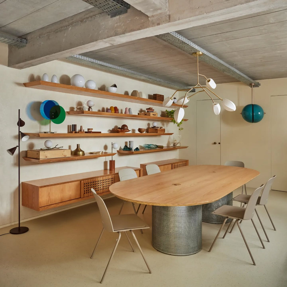 Fabric Petal Chandelier