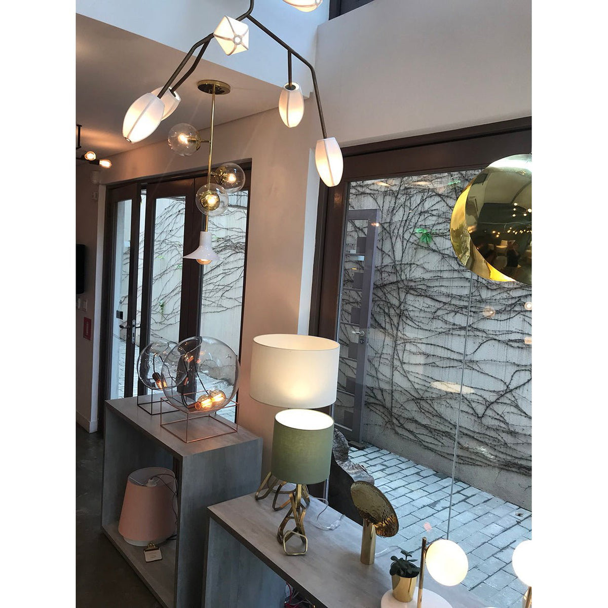 Fabric Petal Chandelier