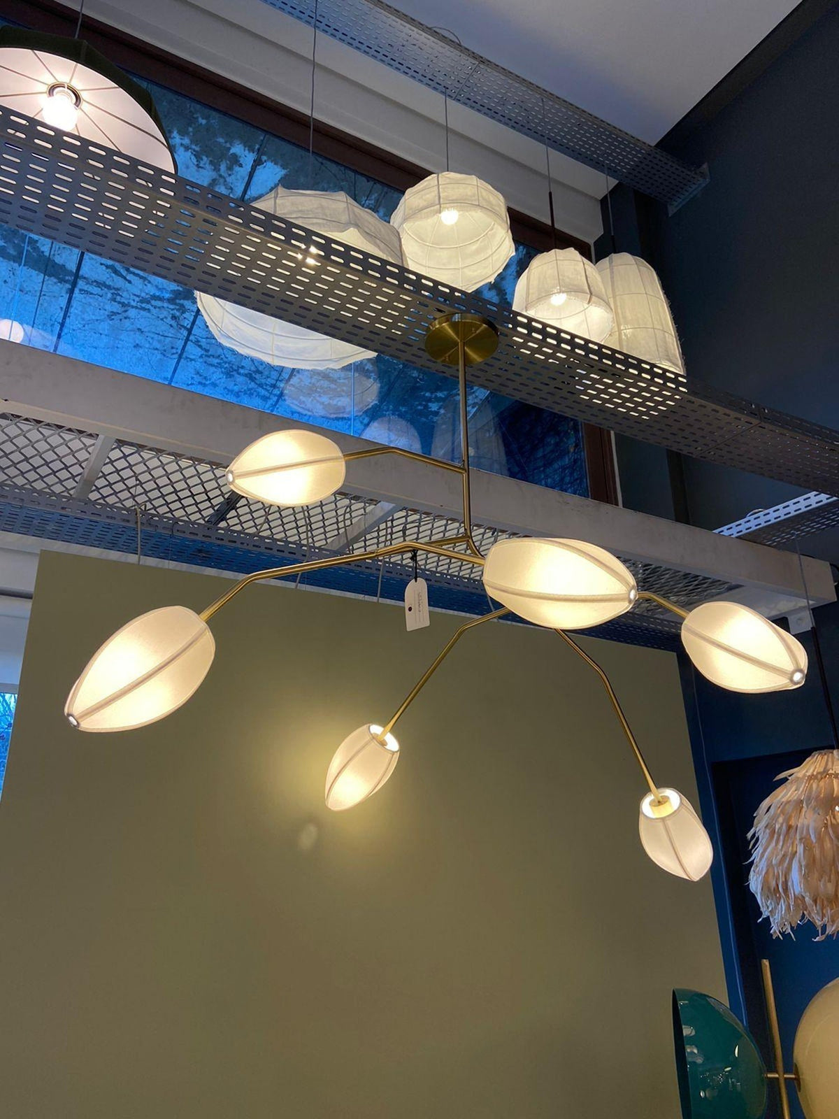Fabric Petal Chandelier