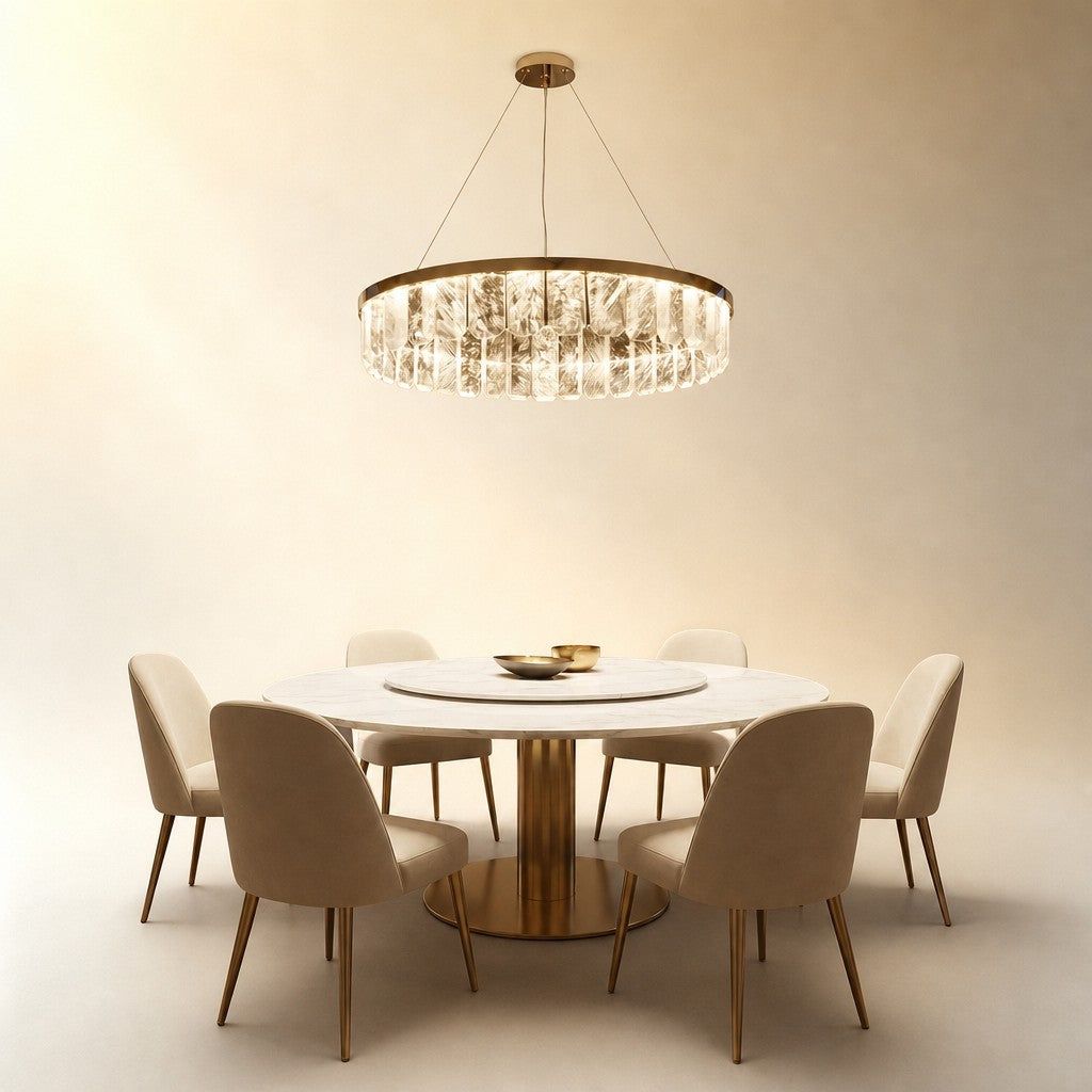 Fenrin Round Crystal Chandelier