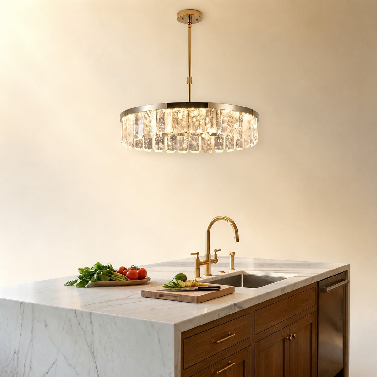 Fenrin Round Crystal Chandelier