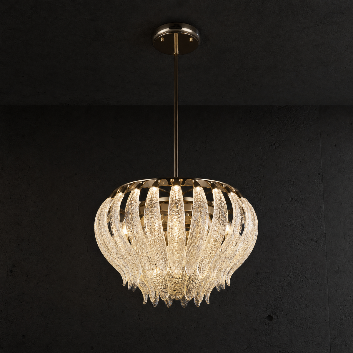 Floral Glory Modern Sculptural Pendant Light