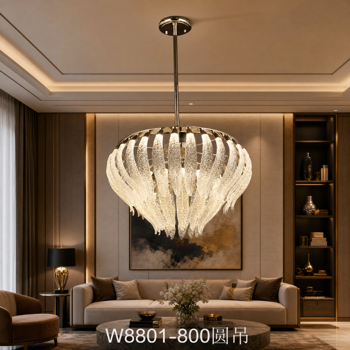 Floral Glory Modern Sculptural Pendant Light