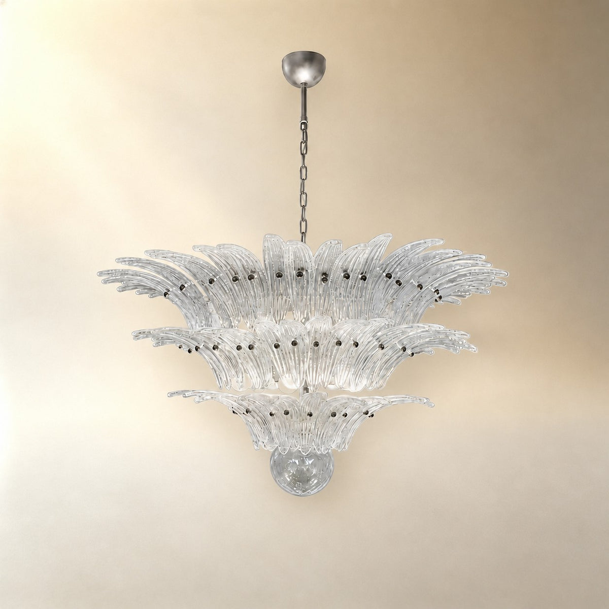 Floralys Sculptural Floral Glass Chandelier
