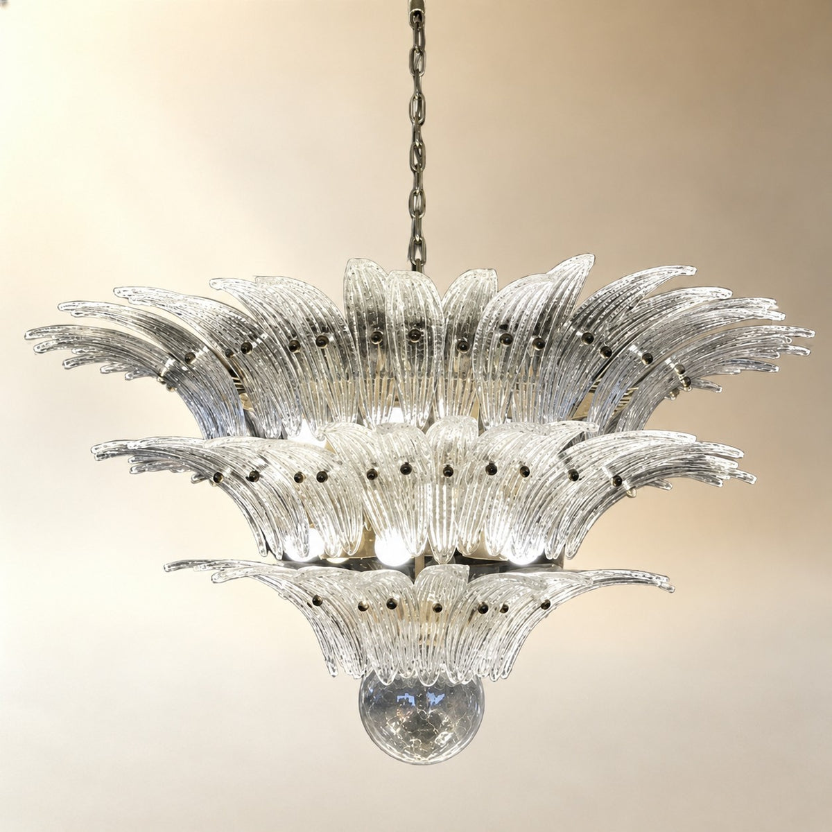 Floralys Sculptural Floral Glass Chandelier