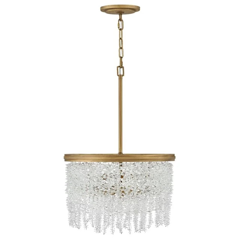 Denise Lamp Vac Crystal 18" Round Chandelier